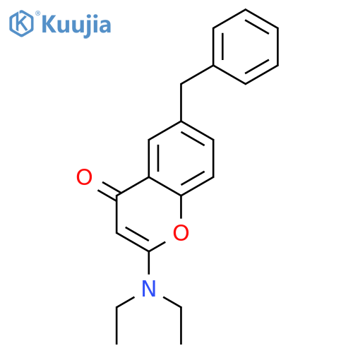 6-benzyl-2-(diethylamino)-4H-chromen-4-one structure