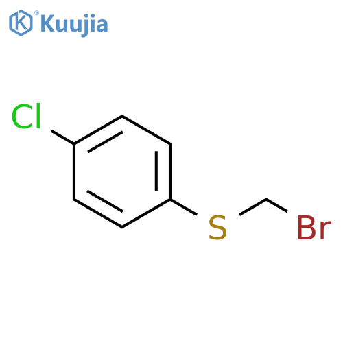 BENZENE, 1-[(BROMOMETHYL)THIO]-4-CHLORO- structure