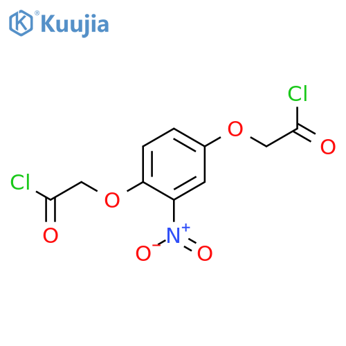 Acetyl chloride, 2,2'-[(2-nitro-1,4-phenylene)bis(oxy)]bis- structure