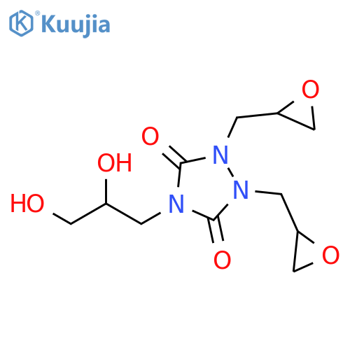 1,2,4-TRIAZOLIDINE-3,5-DIONE, (2,3-DIHYDROXYPROPYL)BIS(OXIRANYLMETHYL)- structure