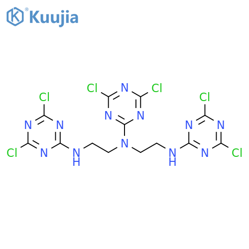1,2-Ethanediamine, N1,N2-bis(4,6-dichloro-1,3,5-triazin-2-yl)-N1-[2-[(4,6-dichloro-1,3,5-triazin-2-yl)amino]ethyl]- structure