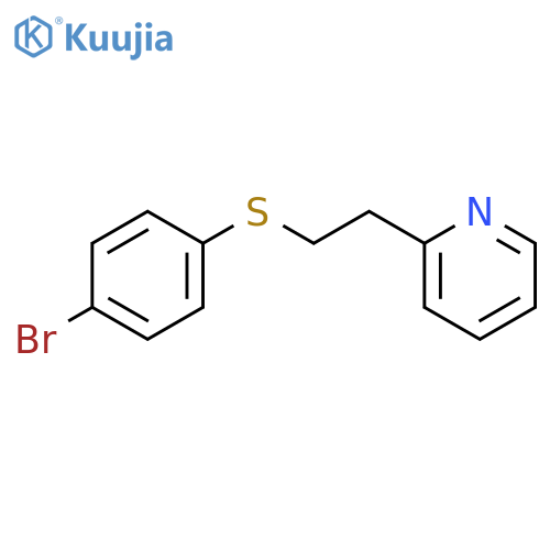PYRIDINE, 2-[2-[(4-BROMOPHENYL)THIO]ETHYL]- structure