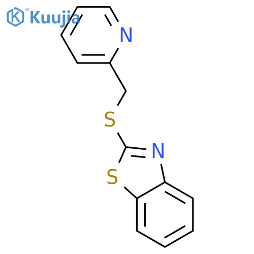 Benzothiazole, 2-[(2-pyridinylmethyl)thio]- structure