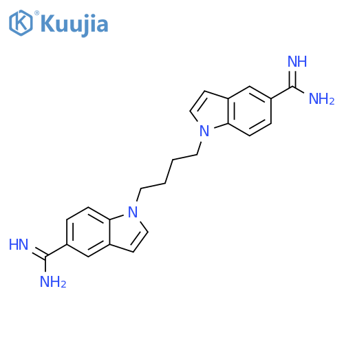 1H-Indole-5-carboximidamide, 1,1'-(1,4-butanediyl)bis- structure
