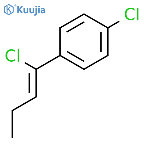 Benzene,1-chloro-4-(1-chloro-1-buten-1-yl)- structure