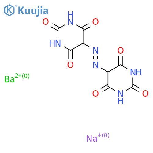 5,5'-azodibarbituric acid, barium sodium salt structure