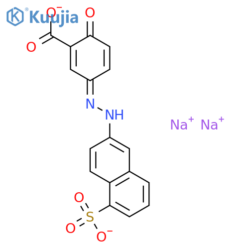 5-((5-Sulpho-2-naphthyl)azo)salicylic acid, sodium salt structure