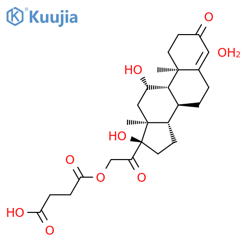 Hydrocortisone hemisuccinate hydrate structure