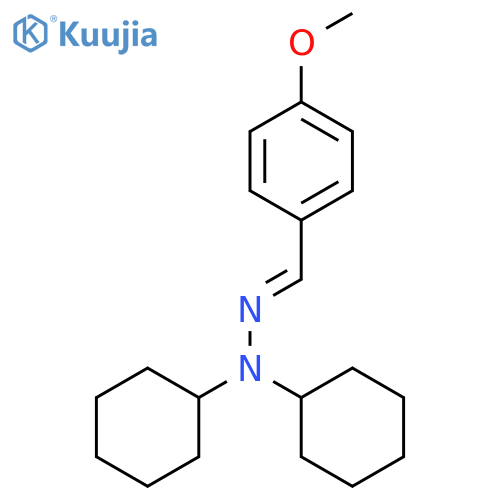 BENZALDEHYDE, 4-METHOXY-, DICYCLOHEXYLHYDRAZONE structure