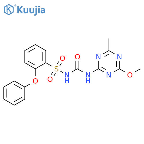 Benzenesulfonamide, N-[[(4-methoxy-6-methyl-1,3,5-triazin-2-yl)amino]carbonyl]-2-phenoxy- structure