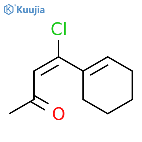 3-Buten-2-one, 4-chloro-4-(1-cyclohexen-1-yl)-, (E)- structure
