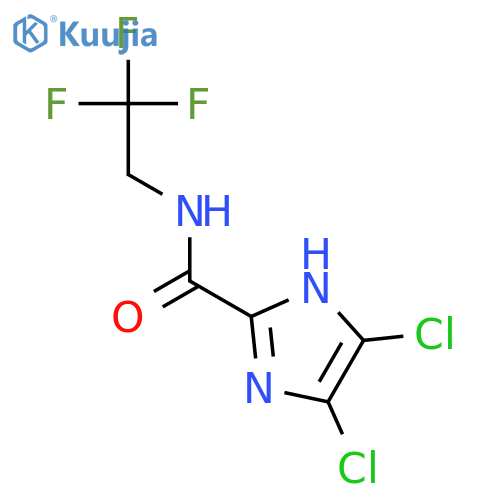1H-IMIDAZOLE-2-CARBOXAMIDE, 4,5-DICHLORO-N-(2,2,2-TRIFLUOROETHYL)- structure