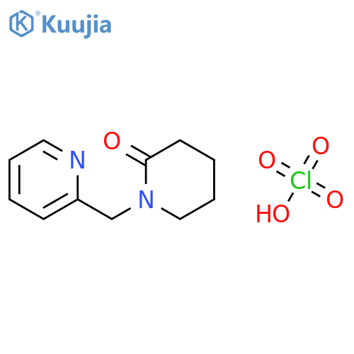 2-PIPERIDINONE, 1-(2-PYRIDINYLMETHYL)-, MONOPERCHLORATE structure