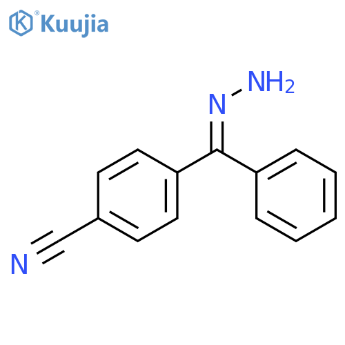 Benzonitrile,4-(hydrazinylidenephenylmethyl)- structure