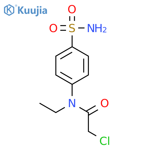 2-chloro-N-ethyl-N-(4-sulfamoylphenyl)acetamide structure