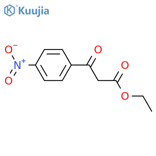 Ethyl 4-nitrobenzoylacetate structure