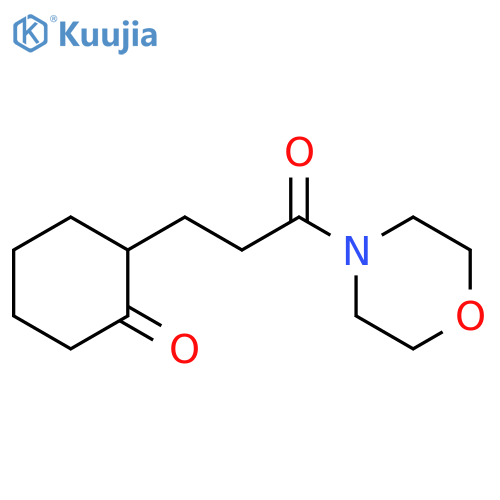 Morpholine, 4-[1-oxo-3-(2-oxocyclohexyl)propyl]- structure