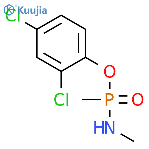 Phosphonamidic acid, N,P-dimethyl-, 2,4-dichlorophenyl ester structure