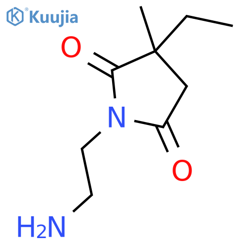2,5-Pyrrolidinedione, 1-(2-aminoethyl)-3-ethyl-3-methyl- structure
