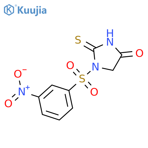 4-IMIDAZOLIDINONE, 1-[(3-NITROPHENYL)SULFONYL]-2-THIOXO- structure