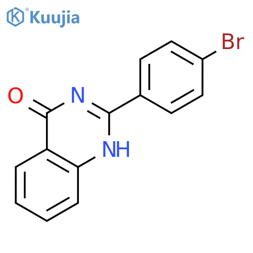 2-(4-bromophenyl)-3,4-dihydroquinazolin-4-one structure