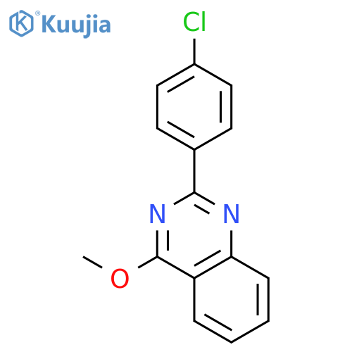Quinazoline, 2-(4-chlorophenyl)-4-methoxy- structure