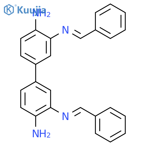 [1,1'-Biphenyl]-3,3',4,4'-tetramine, N3,N3'-bis(phenylmethylene)- structure