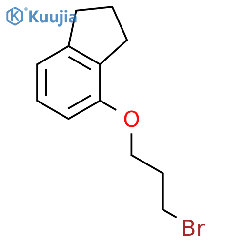 1H-Indene, 4-(3-bromopropoxy)-2,3-dihydro- structure