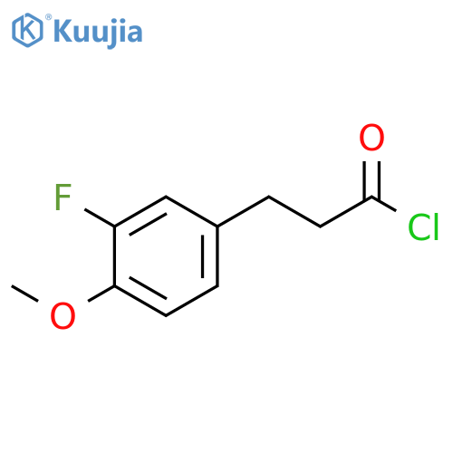 3-(3-fluoro-4-methoxyphenyl)propanoyl chloride structure