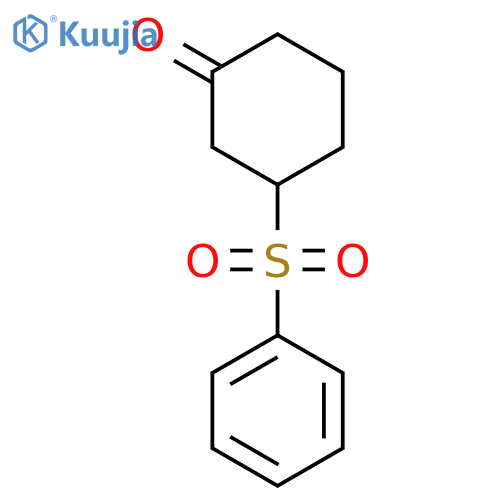 Cyclohexanone, 3-(phenylsulfonyl)- structure