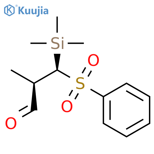 PROPANAL, 2-METHYL-3-(PHENYLSULFONYL)-3-(TRIMETHYLSILYL)-, (R*,S*)- structure