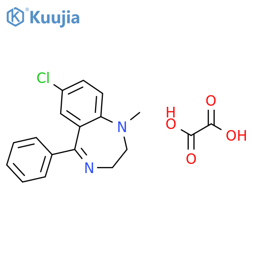 7-Chloro-2,3-dihydro-1-methyl-5-phenyl-1H-benzo-1,4-diazepine oxalate structure