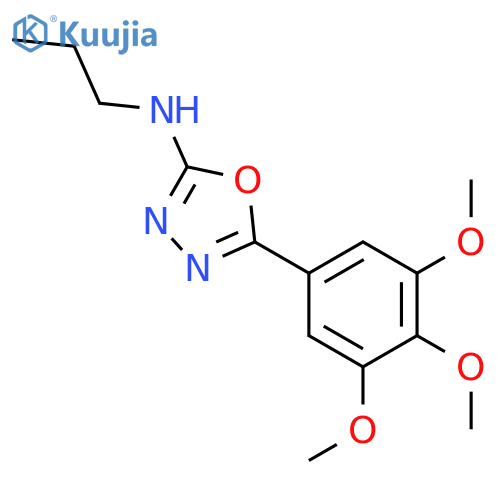 1,3,4-Oxadiazol-2-amine,N-propyl-5-(3,4,5-trimethoxyphenyl)- structure