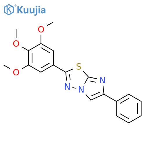 6-phenyl-2-(3,4,5-trimethoxyphenyl)imidazo[2,1-b][1,3,4]thiadiazole structure