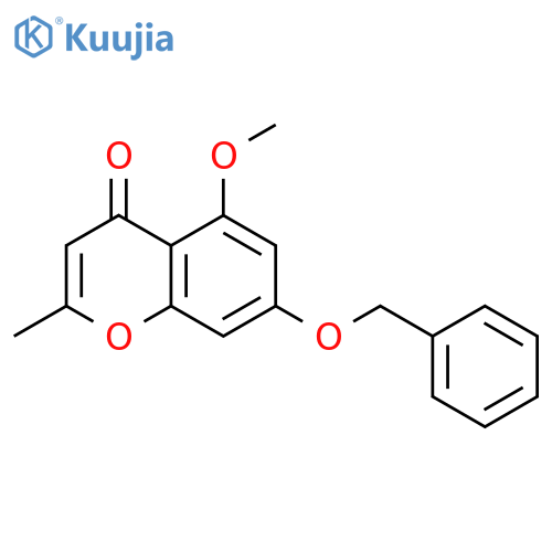 4H-1-Benzopyran-4-one, 5-methoxy-2-methyl-7-(phenylmethoxy)- structure
