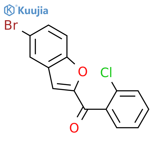 METHANONE, (5-BROMO-2-BENZOFURANYL)(2-CHLOROPHENYL)- structure