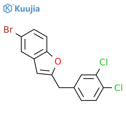 Benzofuran, 5-bromo-2-[(3,4-dichlorophenyl)methyl]- structure