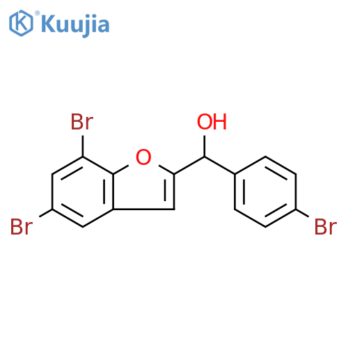 2-Benzofuranmethanol, 5,7-dibromo-α-(4-bromophenyl)- structure