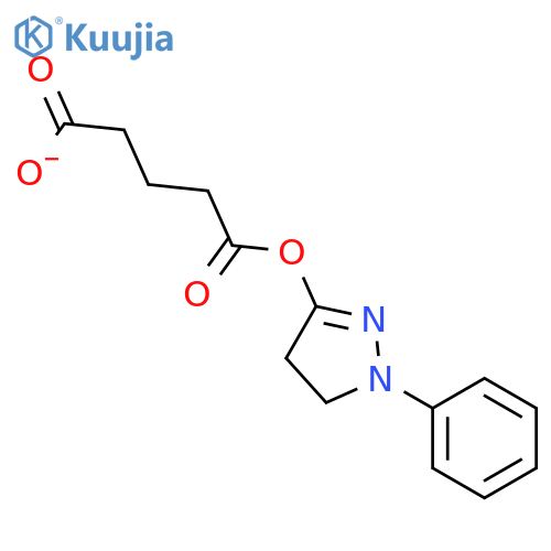 5-Oxo-5-[(1-phenyl-4,5-dihydro-1H-pyrazol-3-yl)oxy]pentanoate structure