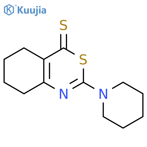 4H-3,1-Benzothiazine-4-thione, 5,6,7,8-tetrahydro-2-(1-piperidinyl)- structure