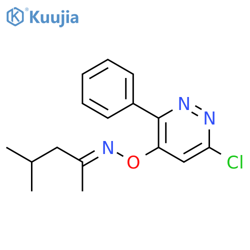 2-Pentanone, 4-methyl-, O-(6-chloro-3-phenyl-4-pyridazinyl)oxime structure
