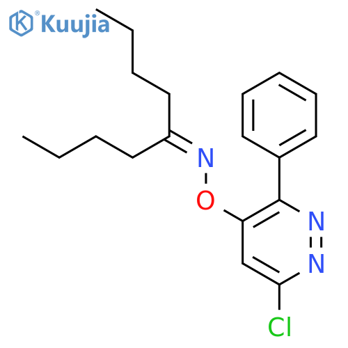 5-NONANONE, O-(6-CHLORO-3-PHENYL-4-PYRIDAZINYL)OXIME structure