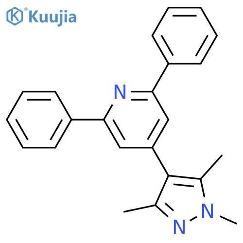 PYRIDINE, 2,6-DIPHENYL-4-(1,3,5-TRIMETHYL-1H-PYRAZOL-4-YL)- structure