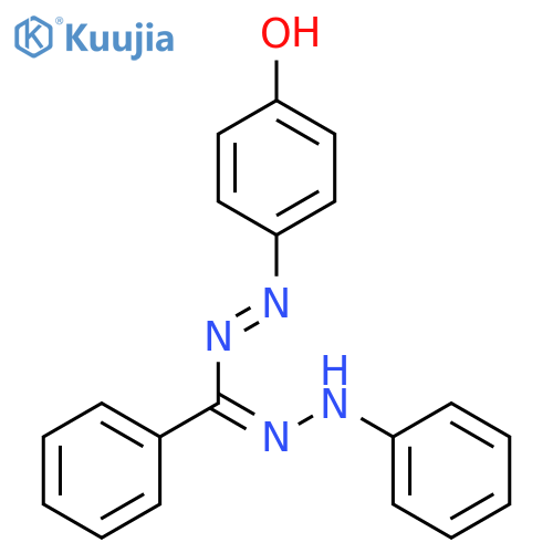 PHENOL, 4-[[PHENYL(PHENYLHYDRAZONO)METHYL]AZO]- structure