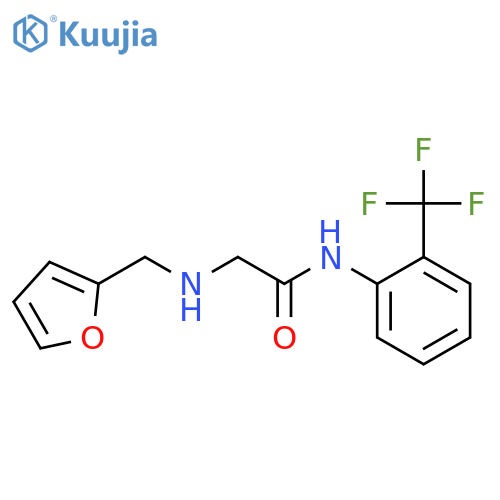 2-{(furan-2-yl)methylamino}-N-2-(trifluoromethyl)phenylacetamide structure