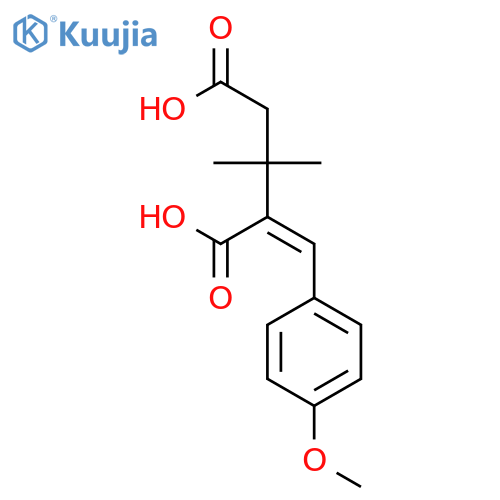 PENTANEDIOIC ACID, 2-[(4-METHOXYPHENYL)METHYLENE]-3,3-DIMETHYL-, (Z)- structure