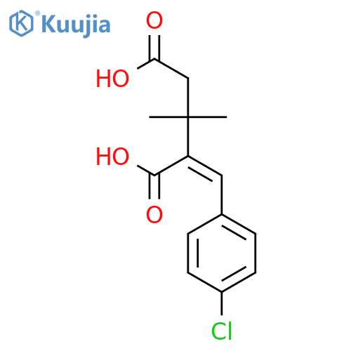 PENTANEDIOIC ACID, 2-[(4-CHLOROPHENYL)METHYLENE]-3,3-DIMETHYL-, (Z)- structure