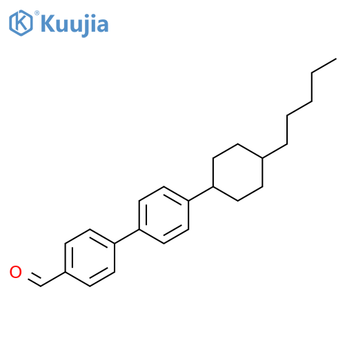 [1,1'-Biphenyl]-4-carboxaldehyde, 4'-(4-pentylcyclohexyl)- structure