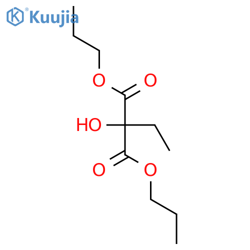 Propanedioic acid, ethylhydroxy-, dipropyl ester structure