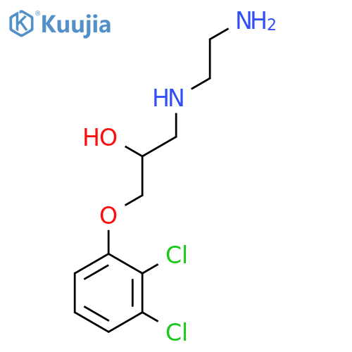 2-Propanol, 1-[(2-aminoethyl)amino]-3-(2,3-dichlorophenoxy)- structure